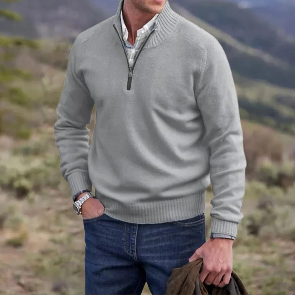 Carter™ – Kaschmirpullover mit Reißverschluss