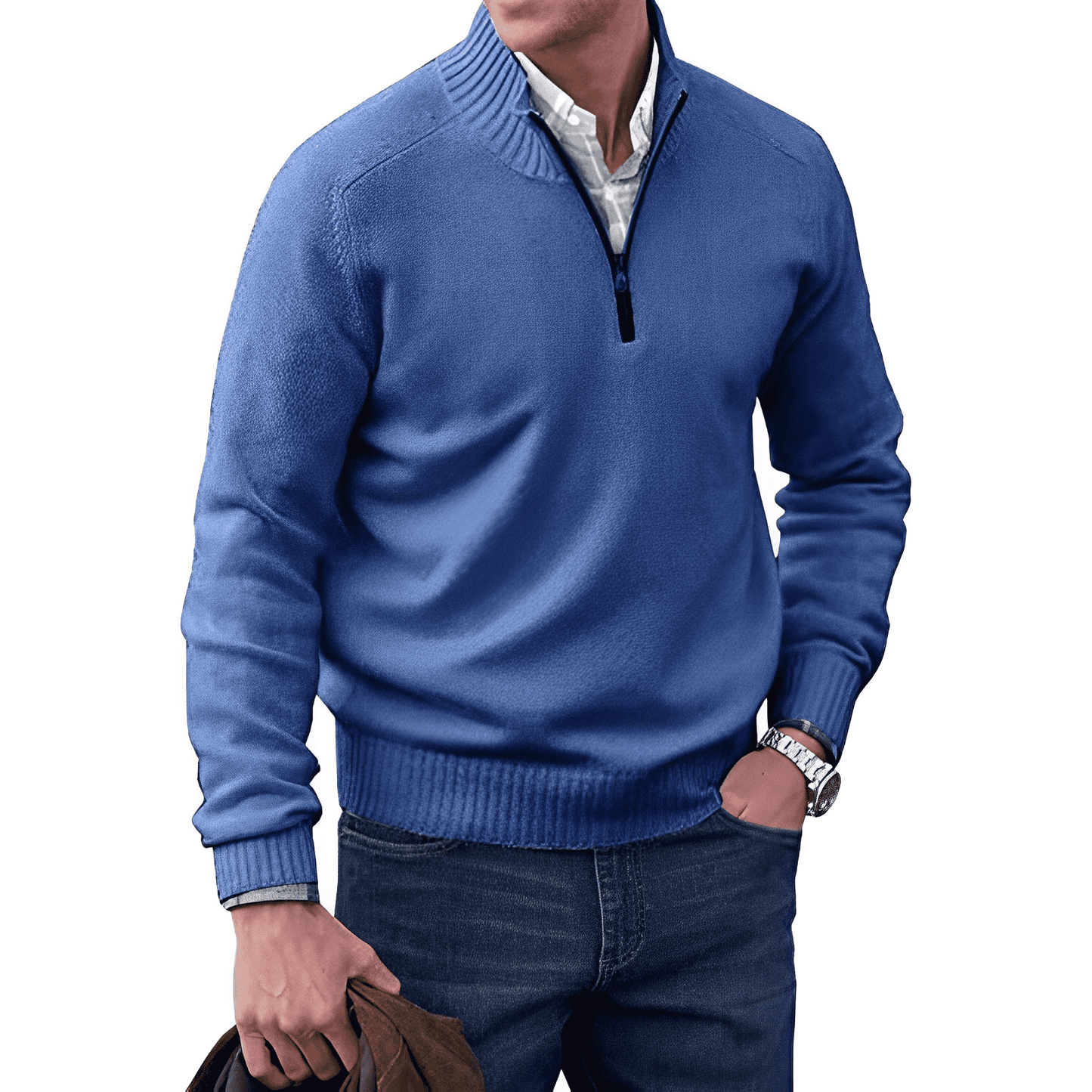 Carter™ – Kaschmirpullover mit Reißverschluss